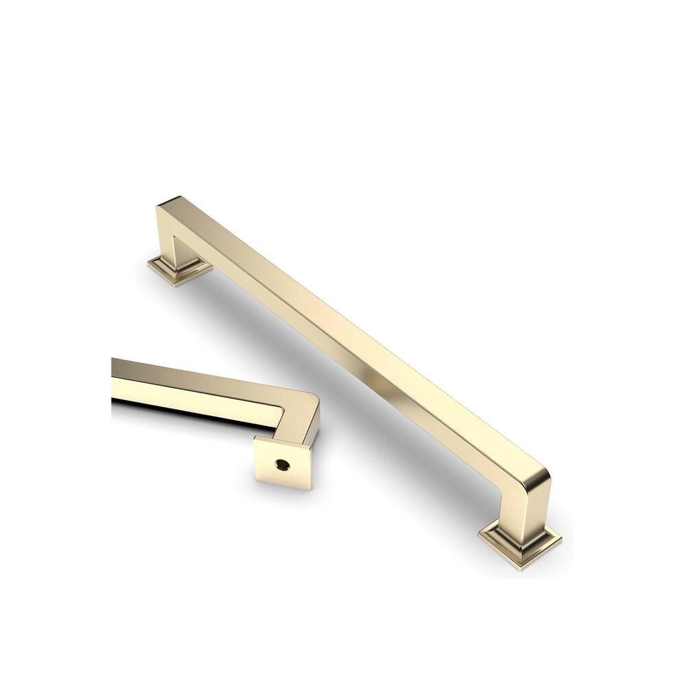 Asidrama 10 Pack 6.3 Inch(160mm) Brushed Brass Kitchen Cabinet Handles,